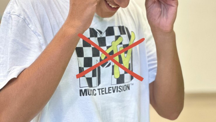 Logo di Mtv su maglietta