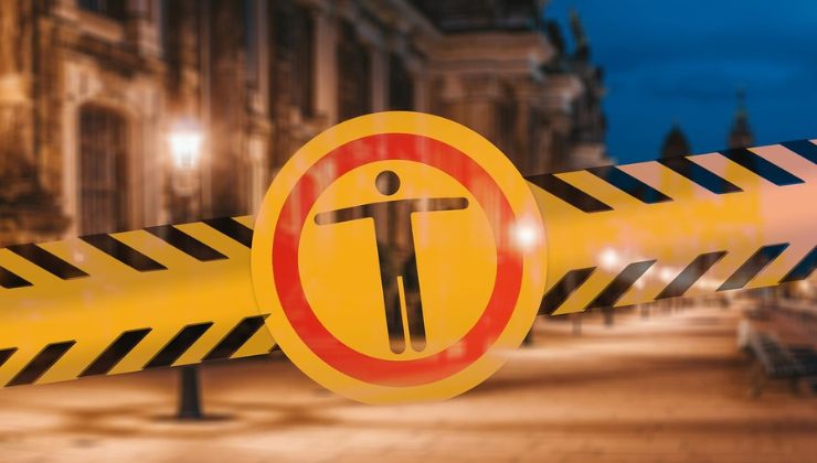 Cartello di divieto di uscita