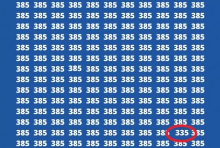 Soluzione al test del 335