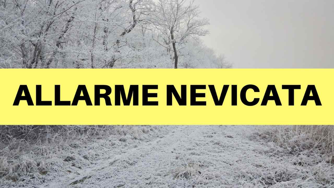 Allarme nevicata abbondante