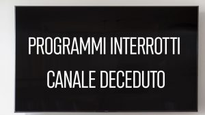 Lutto per un canale tv