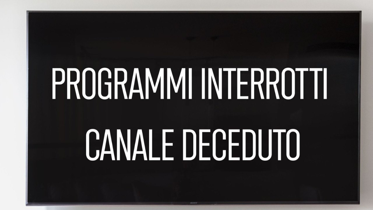 Lutto per un canale tv