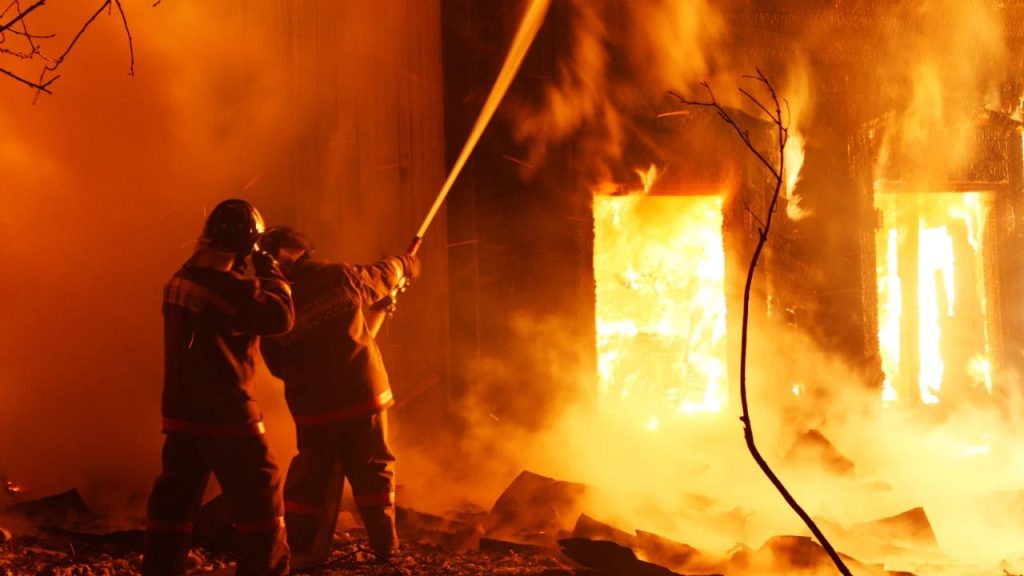 Incendio a Roma
