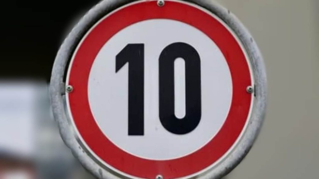 Limite di velocità a piedi